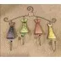 19” Wide Cute Unique Mini Clothes Coat Hanger Girls Room Decor Hand Painted Dresses Frocks Metal 19” Wide Cute Unique Mini Clothes Coat Hanger Girls Room Decor Hand Painted Dresses Frocks Metal