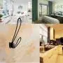 1pc Retro Metal Double Prong Hook Clothes Hanger Home Door Wall Towel Hat Purse Hanger Closet Organizer Clothes Hook