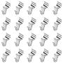 Kingrol 20 Pack Vinyl Siding Hooks, Stainless Steel No-Hole Hanger Hooks for Indoor Outdoor Home Decor