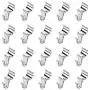Kingrol 20 Pack Vinyl Siding Hooks, Stainless Steel No-Hole Hanger Hooks for Indoor Outdoor Home Decor