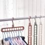 YJYdadaS 3PCS Folding Anti-Skid Rotate Hanger Anti-Skid Multifunction Clothes Hanger Hook (Gray)