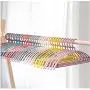 10pcs Random Color Plastic Clothes Hanger Non-Slip No Trace Bold Scarf Tie Organizer Clothing Drying Rack Stand 10pcs Random Color Plastic Clothes Hanger Non-Slip No Trace Bold Scarf Tie Organizer Clothing Drying Rack Stand