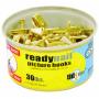 OOK by Hillman 535808 ReadyNail Conventional Picture Hangers 30lb TidyTin of 25, Brass