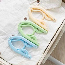 Allegro Huyer Plastic Hangers 10 Pieces Travel Portable Folding Hanger Multifunction Magic Stretch Clothes Plastic Hangers Travel Artifact Suit 10 TXJ