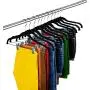 Utopia Home Velvet Skirt Hangers with Clips - 24 Pack - Non Slip Velvet Clothes Hangers with Notches for Pants and Coat - Slim and Heavy Duty with 360 Degrees Swivel Hook - Black