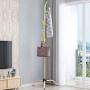 Angels home Coat Rack, Living Room Creative Hanger Multi-Function Floor Home Bedroom Hanger Clothes Rack(White)