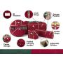 Covermates Keepsakes 4PC Christmas Storage Set (48" Tree Storage Bag + 30" Wreath Storage + Deluxe Gift Wrap +24-96PC Ornament Storage Bag) ? Superior Protection - Holiday Storage - Green Covermates Keepsakes 4PC Christmas Storage Set (48" Tree Storage Bag + 30" Wreath Storage + Deluxe Gift Wrap +24-96PC Ornament Storage Bag) ? Superior Protection - Holiday Storage - Green