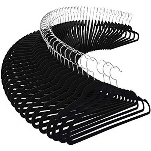 Produit Royal 100PCS Black Non Slip Velvet Clothes Hanger Suit/Coat/Shirt/Pants Hangers Hook Pack Space Storage Organize Closet Flocked Lightweight Home New Produit Royal 100PCS Black Non Slip Velvet Clothes Hanger Suit/Coat/Shirt/Pants Hangers Hook Pack Space Storage Organize Closet Flocked Lightweight Home New