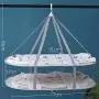 AYE Large Size Sweater Hanging Dryer, 2 Tier Folding Drying Rack, Lay Flat to Dry Mesh Clothes Hanger for Sweater, Delicates and Swimsuit AYE Large Size Sweater Hanging Dryer, 2 Tier Folding Drying Rack, Lay Flat to Dry Mesh Clothes Hanger for Sweater, Delicates and Swimsuit
