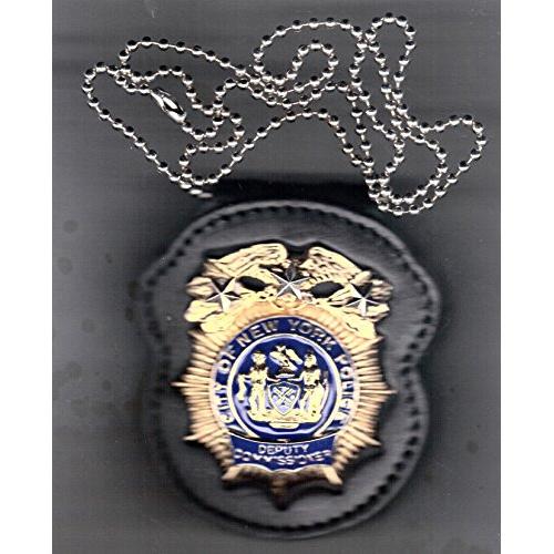 New York/New Jersey Police Deputy Commissioner Style Neck Hanger w/chain (badge not included)