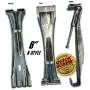 Quick Screw 6" inch Aluminum Hidden Rain Gutter Bracket Hook clip style Hangers with pre inserted 3" long ?" hex head self drilling screw (25 Per Package) Quick Screw 6" inch Aluminum Hidden Rain Gutter Bracket Hook clip style Hangers with pre inserted 3" long ?" hex head self drilling screw (25 Per Package)