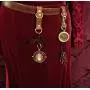 Steampunk Belt Accessory gadget hanger, leather belt loop, with D rings on Strap. Brown or black, brass, antique, or silver. Larp faire