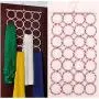 Foldable Scarf Hanger Multi Scarves Display Hang Ties Belt Organize Circle Storage Holder Clothes Hanger 5PC Random Color