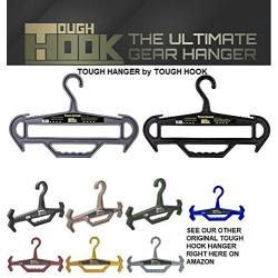 Tough Hanger (Black) 100% USA Made, Ultimate Unbreakable All-Purpose Premium XL Large Heavyweight Standard Hanger The Only Hangers on The Market with a Built in Carry Handle Holds 150 Pounds