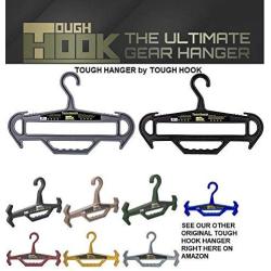 Tough Hanger (Grey) Ultimate Premium XL Large Heavyweight Heavy Duty Strong Hanger Holds 150 Lbs, USA Made The Only Hangers on The Market with a Built in Carry Handle