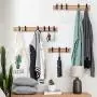 JMTLLYMJ Coat Hooks, Household Wall Coat Racks, Hangers Behind The Door, Clothes Hooks, Row Hooks, Strong Load-Bearing Coat Hooks (Size : 5 Hooks)