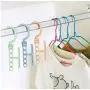 10pcs Random Color Coat Hangers for Clothes Creative Rotating Handle 5-Hole Windproof Hanger Baby Kids Wardrobe Classification Organizer 10pcs Random Color Coat Hangers for Clothes Creative Rotating Handle 5-Hole Windproof Hanger Baby Kids Wardrobe Classification Organizer