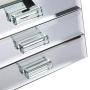 Jewelry Storage Box, 3 Layers Mirrored Jewelry Boxes Trinket Storage Make-up Container Case Drawer