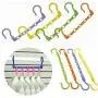 10pcs 5-Hole Space Saving Plastic Clothes Hanger Hanging Organizer Windproof Multi-Port Hook Random Color 10pcs 5-Hole Space Saving Plastic Clothes Hanger Hanging Organizer Windproof Multi-Port Hook Random Color