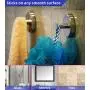 HOME SO Bathroom Hook with Suction Cup Holder - Removable Shower & Kitchen Hooks Hanger for Towel, Bath Robe, Coat, Loofah (2-Pack)