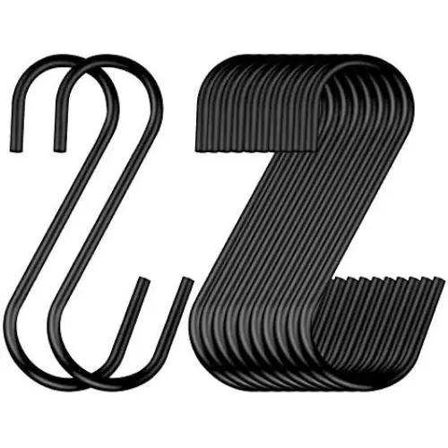 30 Pack S Hooks Heavy Duty Black,for Hanging Pot, Pan, Cups, Plants, Bags, Jeans, Towels, Kitchen,Office,Garden or Outdoor Activities 30 Pack S Hooks Heavy Duty Black,for Hanging Pot, Pan, Cups, Plants, Bags, Jeans, Towels, Kitchen,Office,Garden or Outdoor Activities