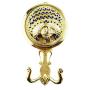 Fongbay New Style Art Zinc Alloy Metal Tieback Multi Use Wall Coat Hook Curtain Hook Holdbacks Clothes Hanger Wall Hooks (Carving Hollow Out Design) (Gold)