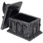 Mythical Guardian Dragon on Tomb Trinket Boxes in Metallic Look with Grim Reapers Crypt and Hidden Storage Compartment for Decorative Gothic & Medieval Home Decor As Jewelry Boxes or Fantasy Gifts Mythical Guardian Dragon on Tomb Trinket Boxes in Metallic Look with Grim Reapers Crypt and Hidden Storage Compartment for Decorative Gothic & Medieval Home Decor As Jewelry Boxes or Fantasy Gifts