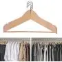 MCYYY 5 Pieces of Wooden Adult Clothes Hanger Jeans Pants Hangers Home Storage Rack Clothes Rack