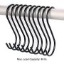 Flammi 20Pcs Heavy Duty S Hook MAX Load 40LB Black Hanging Hook Anti-Rust Hanging Plant Pan Pot S Shaped Hook for Mugs Towels Bags Kitchen Office Garden Closet (3.38 inch) Flammi 20Pcs Heavy Duty S Hook MAX Load 40LB Black Hanging Hook Anti-Rust Hanging Plant Pan Pot S Shaped Hook for Mugs Towels Bags Kitchen Office Garden Closet (3.38 inch)