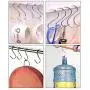 Anmas 10pcs X-Large S Shaped Utility Hooks 4.92 inch (125mm) Stainless Steel Metal Hangers Hanging Hooks Universal for Clothes Coat Bags Towels Kitchen, Work Shop, Bathroom, Garden