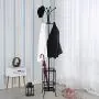 Hall Tree Metal Coat Rack Umbrella Holder Hat Hooks Clothes Storage Stand Hanger