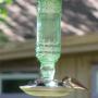 Perky-Pet 8108-2 Green Antique Bottle 10-Ounce Glass Hummingbird Feeder