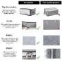 MOLOVA Foldable Closet Organizer Clothing Storage Bag Boxes with Clear Window, Waterproof Durable Fabric, Idea for Clothes, Blankets, Comforters, Bedding Storage Bag Organizers,3 Pack,35L,Gray MOLOVA Foldable Closet Organizer Clothing Storage Bag Boxes with Clear Window, Waterproof Durable Fabric, Idea for Clothes, Blankets, Comforters, Bedding Storage Bag Organizers,3 Pack,35L,Gray