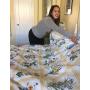 Things Made Easy Bedding Over-Door Hanger for Storage and Organization Holds Twin to King