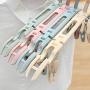 shengyuze Portable Folding Clothes Hanger Non-Slip Drying Rack with Two Clips for Travel Space Saving for Home Storage, PP - Green