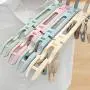 shengyuze Portable Folding Clothes Hanger Non-Slip Drying Rack with Two Clips for Travel Space Saving for Home Storage, PP - Green