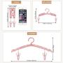 8 Pcs Portable Foldable Clothes Hangers with 16Pcs Hanger Clips for Travel Home Use - Premium Clothes Drying Rack for Scarves Suits Trousers Pants Shirts Socks Underwear(Highly Durable, Non-Slip)