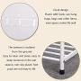 JIAYING Coat Rack Standing Multi-Functional Coat Rack,Industrial Coat Rack Shoe Bench, 3 in 1 Design, Easy Assembly, for Clothes Hat Scarf Hanger Bag Umbrella Shoes (Color : White)