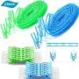 Foshine Clotheslines 2 Pack Clothesline Clothes with 24 pcs Clips Drying Rope Portable Windproof Travel Clothesline for Indoor Outdoor Laundry Perfect Windproof Clothes Line, Hanger for Camping Home Foshine Clotheslines 2 Pack Clothesline Clothes with 24 pcs Clips Drying Rope Portable Windproof Travel Clothesline for Indoor Outdoor Laundry Perfect Windproof Clothes Line, Hanger for Camping Home