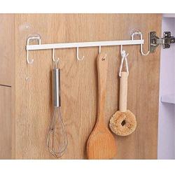 Liweibao-Home Wall Hook Natural Wall Mounted Clothes Scarf Hat and Bag Storage Hangers Towel Rack Bedroom Decoration Wall Hook for Entryway Bedroom (Color : White, Size : Free Size)