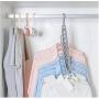 10pcs Random Color Multi-Port Support Circle Clothes Hanger Clothes Drying Racks Multifunction Plastic Scarf Clothes Hanger Hangers Storage Rack