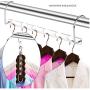 6pcs Multifunction Wardrobe Closet Bar Clothes Coat Hanger Organizer Wardrobe Saving Magic Clothes Hanger Closet Organizer Decoration