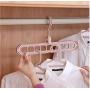 10pcs Random Color Space Saver Hangers Wonder Magic Clothes Hangers Closet Organizer Hook Rack