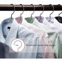 poeland 1kuan Clothes Hangers 304 Stainless Steel Standard High-end Suit Hangers 17.7 Inch 5 Pack