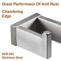 Durafe 2 Pack Towel Coat Hook SUS304 Square Hook Towel Hanger for Bathroom Wall Mounted Brushed Nickel Durafe 2 Pack Towel Coat Hook SUS304 Square Hook Towel Hanger for Bathroom Wall Mounted Brushed Nickel
