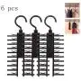 HJYPYJ Magic Clothes Hangers Organizer, Multi-Layer Deformable Magic Clothes Hanger, Abs Large Capacity, Space Saving Hangers/Black / 6 pcs HJYPYJ Magic Clothes Hangers Organizer, Multi-Layer Deformable Magic Clothes Hanger, Abs Large Capacity, Space Saving Hangers/Black / 6 pcs