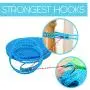 4 Pack of Clothesline with 5m Portable Nylon Clothes Hanger Rope and Durable Stainless-Steel Hook | Anti Slip Laundry Drip Drier Clothesline Rope for Travel Clothesline Home Camping | Color May Vary