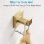 Bathroom Towel Hook, APLusee SUS304 Stainless Steel Single Square Home Storage Holder Utility Coat Robe Hook Wall Hanger, Brushed Gold Bathroom Towel Hook, APLusee SUS304 Stainless Steel Single Square Home Storage Holder Utility Coat Robe Hook Wall Hanger, Brushed Gold
