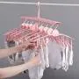 HJYPYJ Magic Hanger,Multifunction Folding Hanger,No Glitches PP Space-Saving Organizer Hanger Rotate/Pink / 52x42x25cm HJYPYJ Magic Hanger,Multifunction Folding Hanger,No Glitches PP Space-Saving Organizer Hanger Rotate/Pink / 52x42x25cm