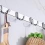 shengyuze Hooks & Hangers Stainless Steel Wall Mounted Double-Hook Coat Clothes Hat Hanger Organizer Rack for Home - 3#